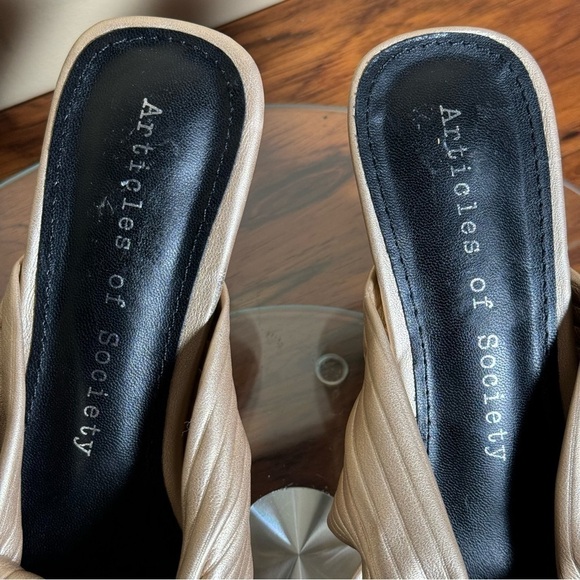 NEW Articles of Society Milano Heels - gold tan - Picture 10 of 14